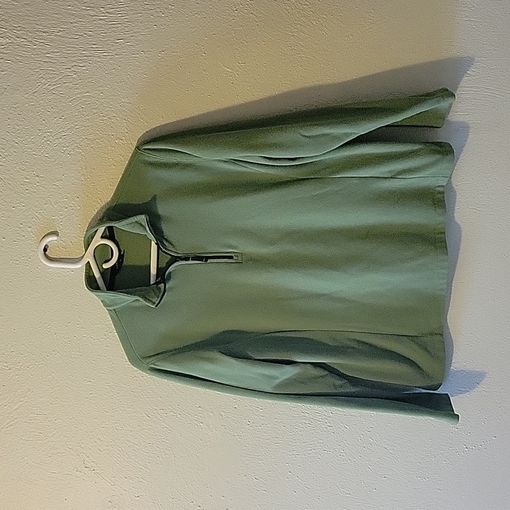 Lands' End Olive Green 3/4 Zip Fleece